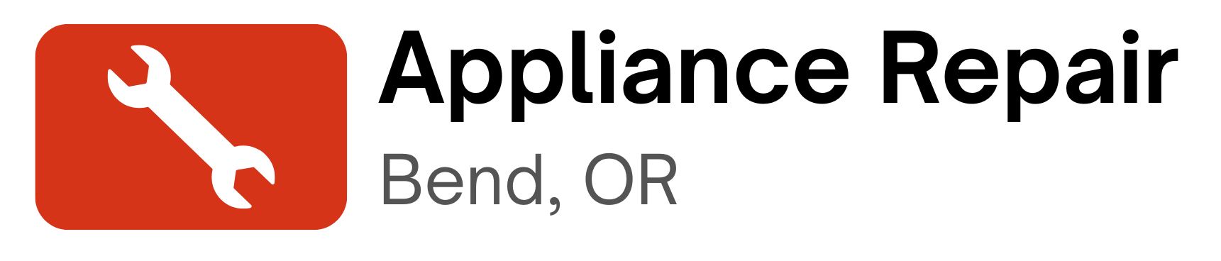 Appliance Repair Bend Logo