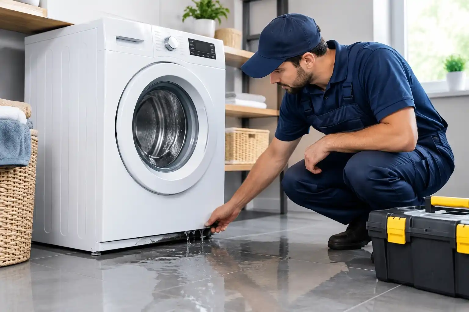 Washing machine leacking from bottom