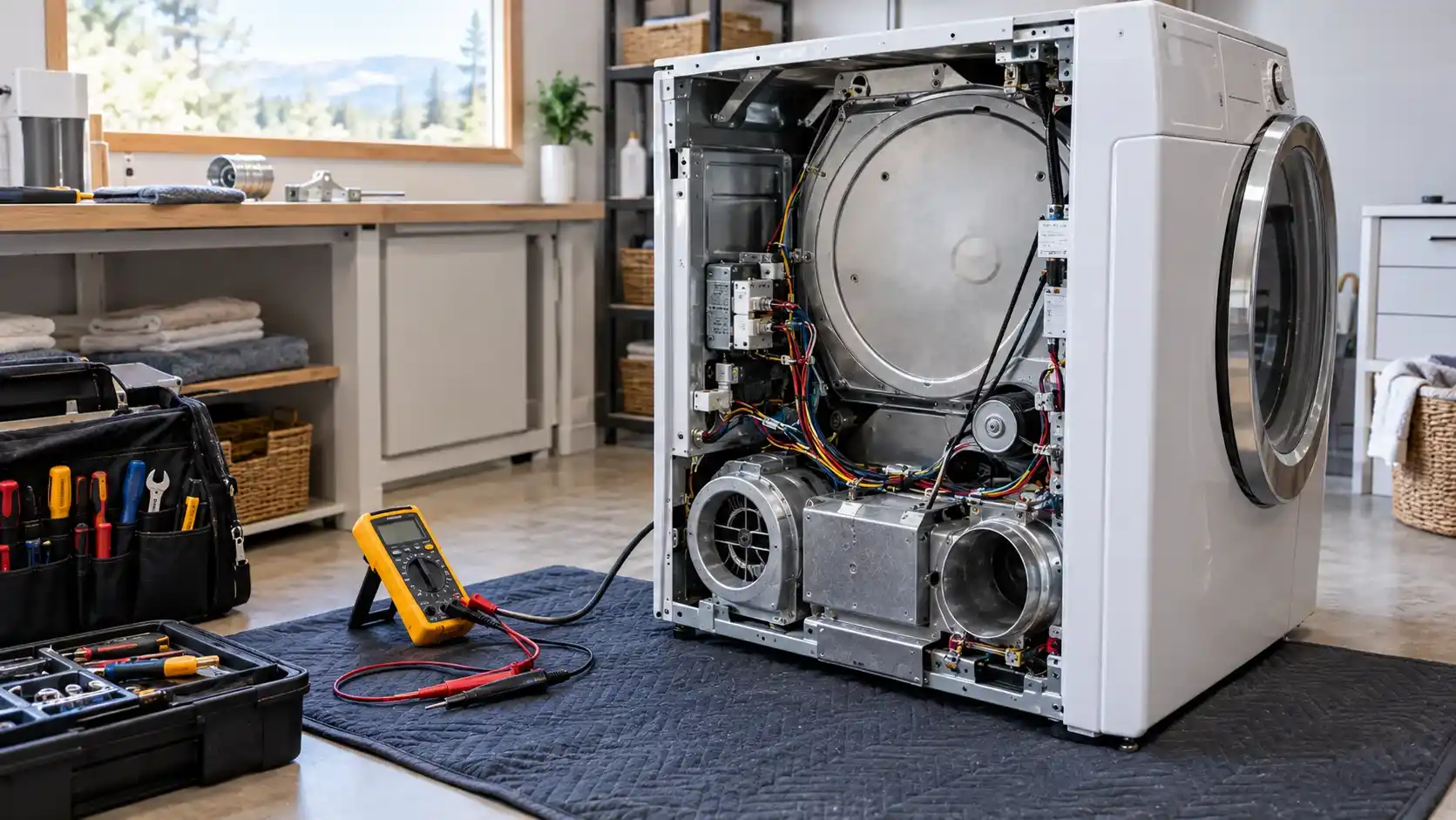 Professional dryer heating system diagnosis