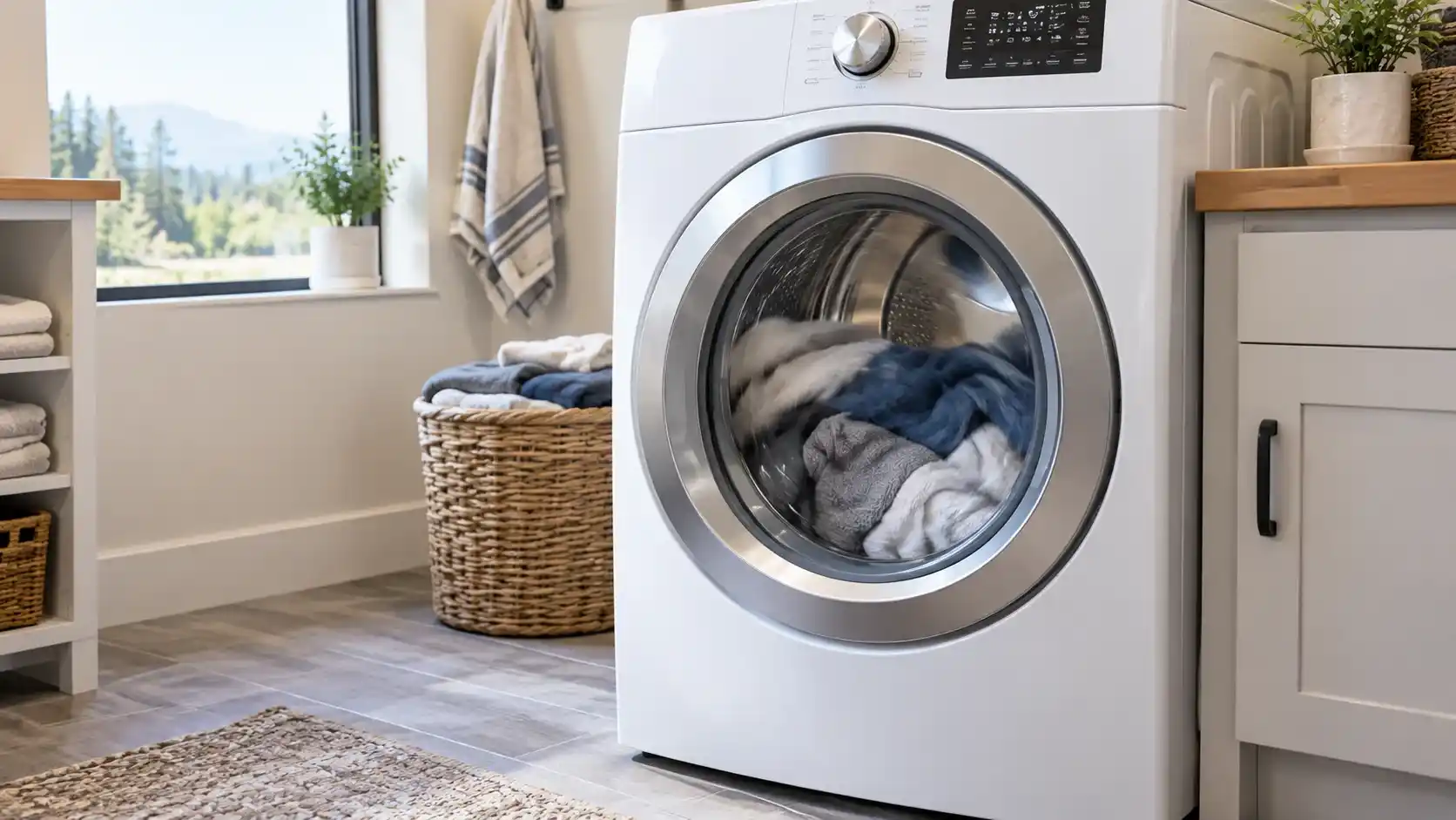 Clothes dryer running but not producing heat