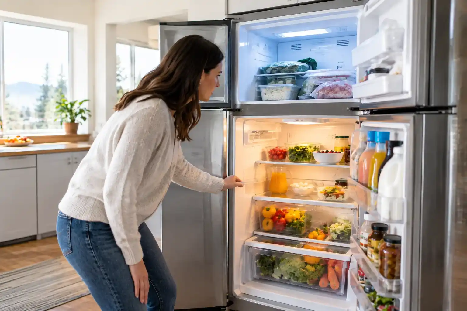 Refrigerator warm while freezer is cold due to blocked airflow