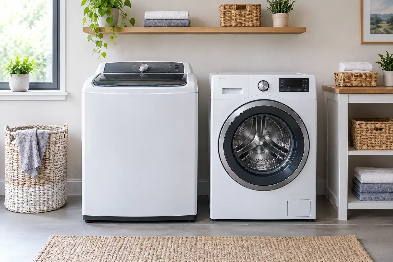 Top-load and front-load washing machine comparison