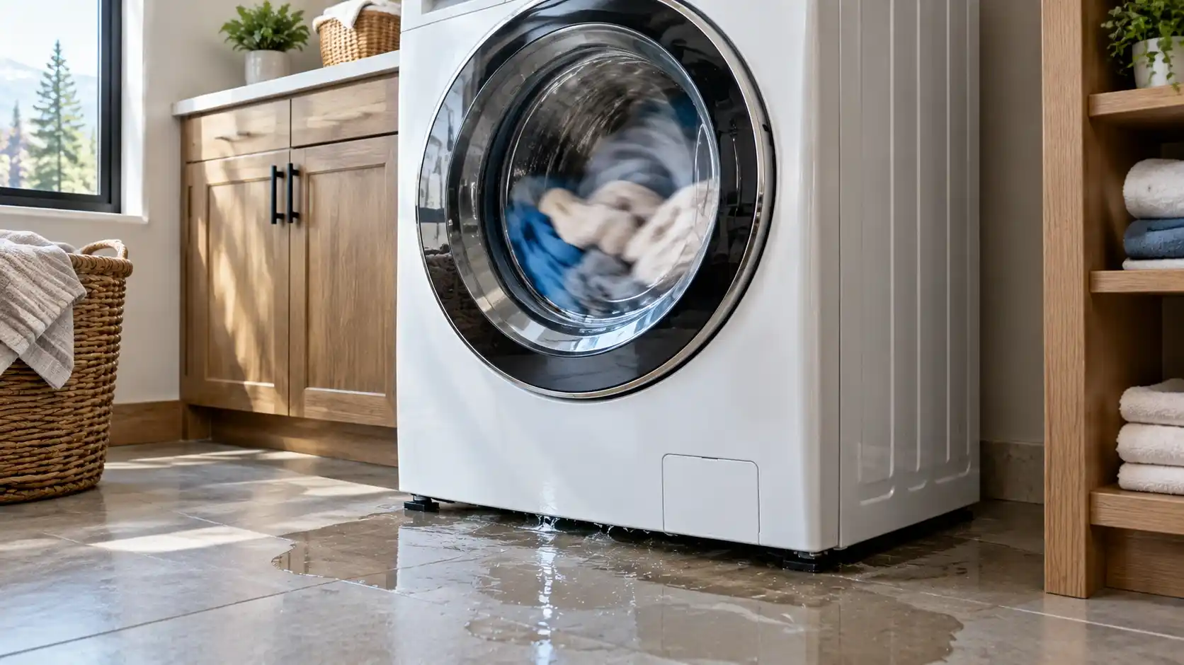 Washing machine leaking during the spin cycle