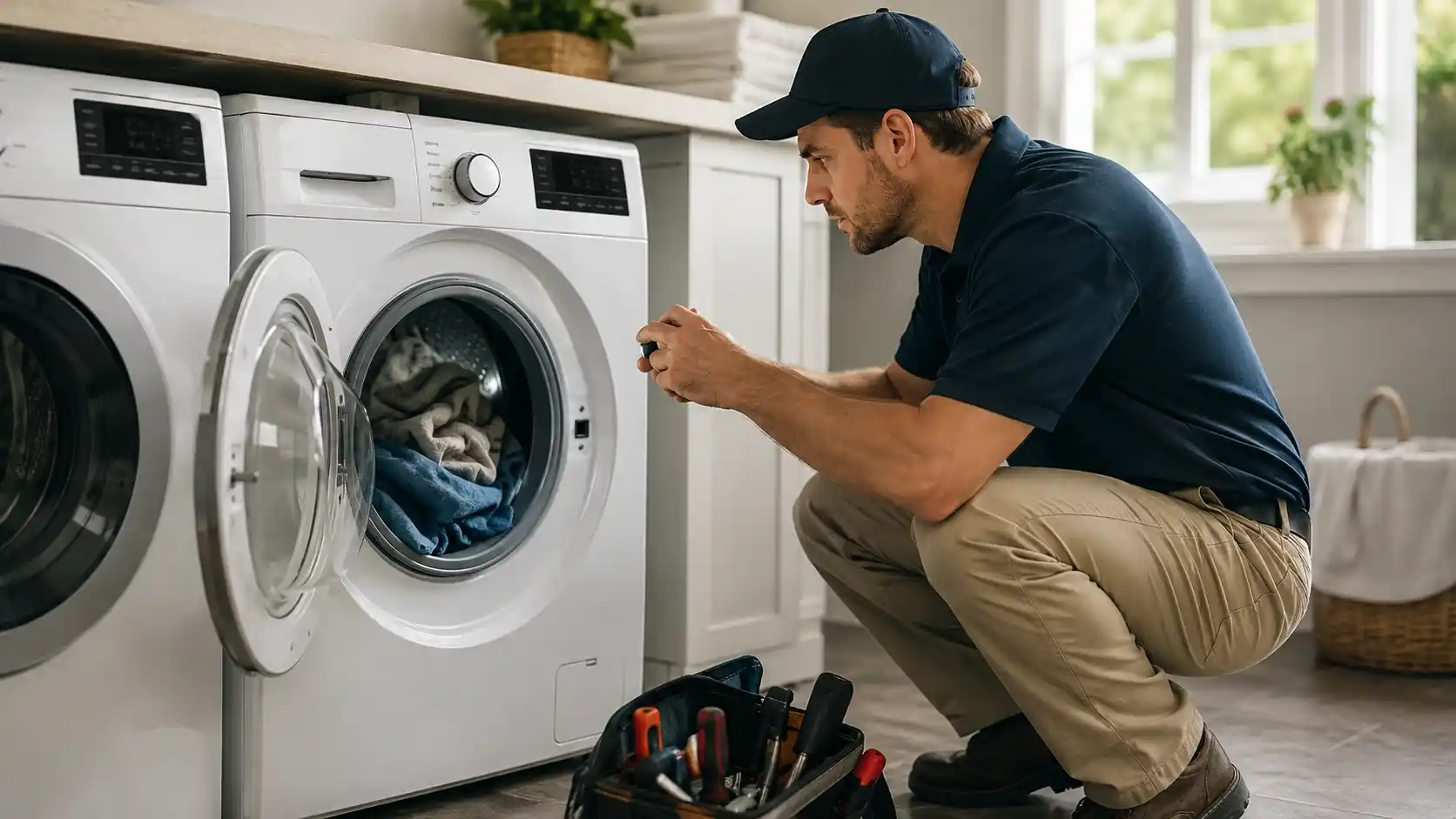 Washing machine stopped mid-cycle in Bend Oregon